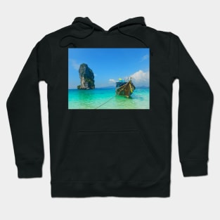 Karst Tower and Long-Tailed Boat Hoodie